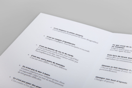 Details de la mise en page du livre d'expressions francaises, design graphique Jean-charles Abrial 
