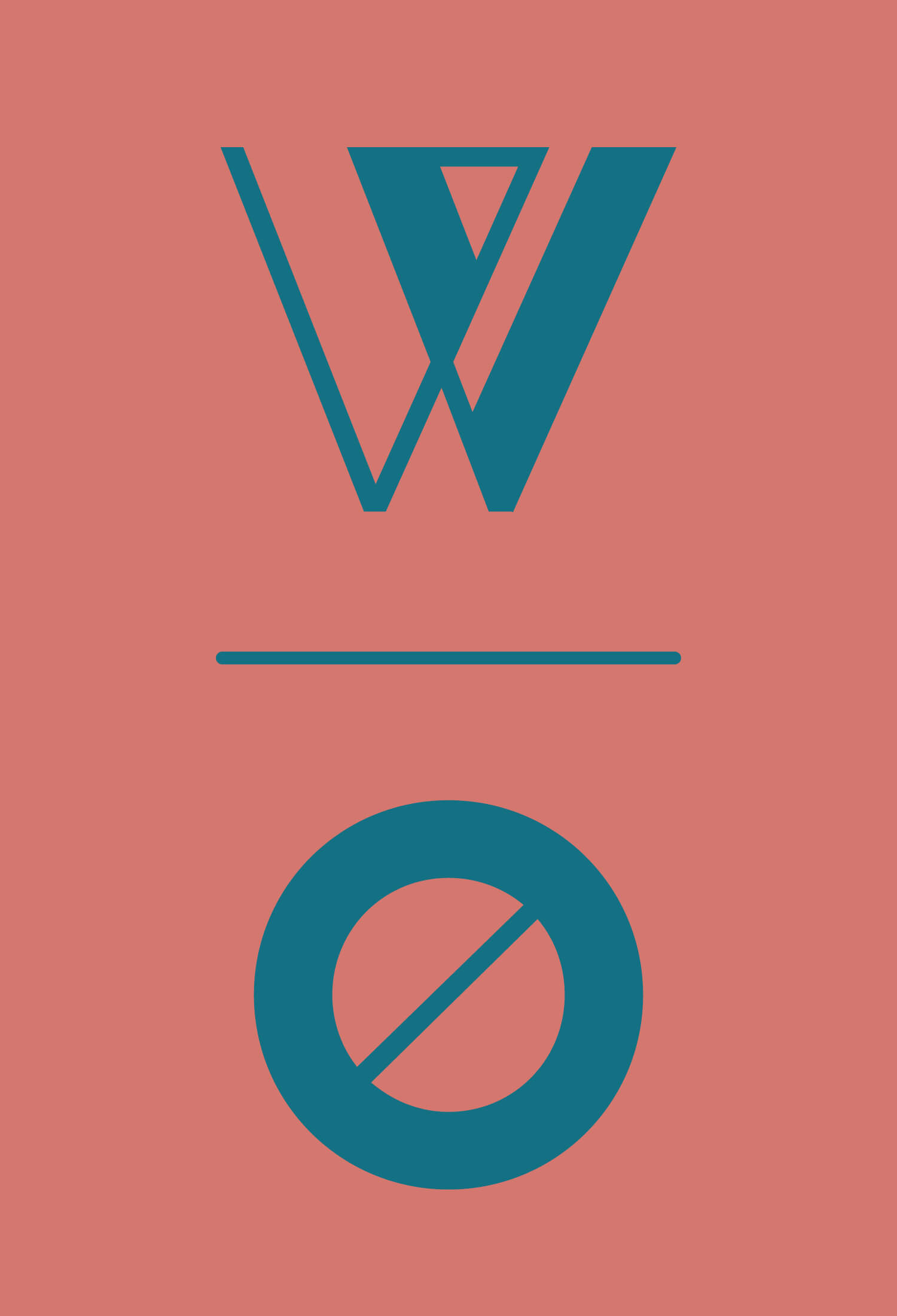 Les lettres W et O en version bold de la typographie géométrique Ortaki, design jean-charles abrial