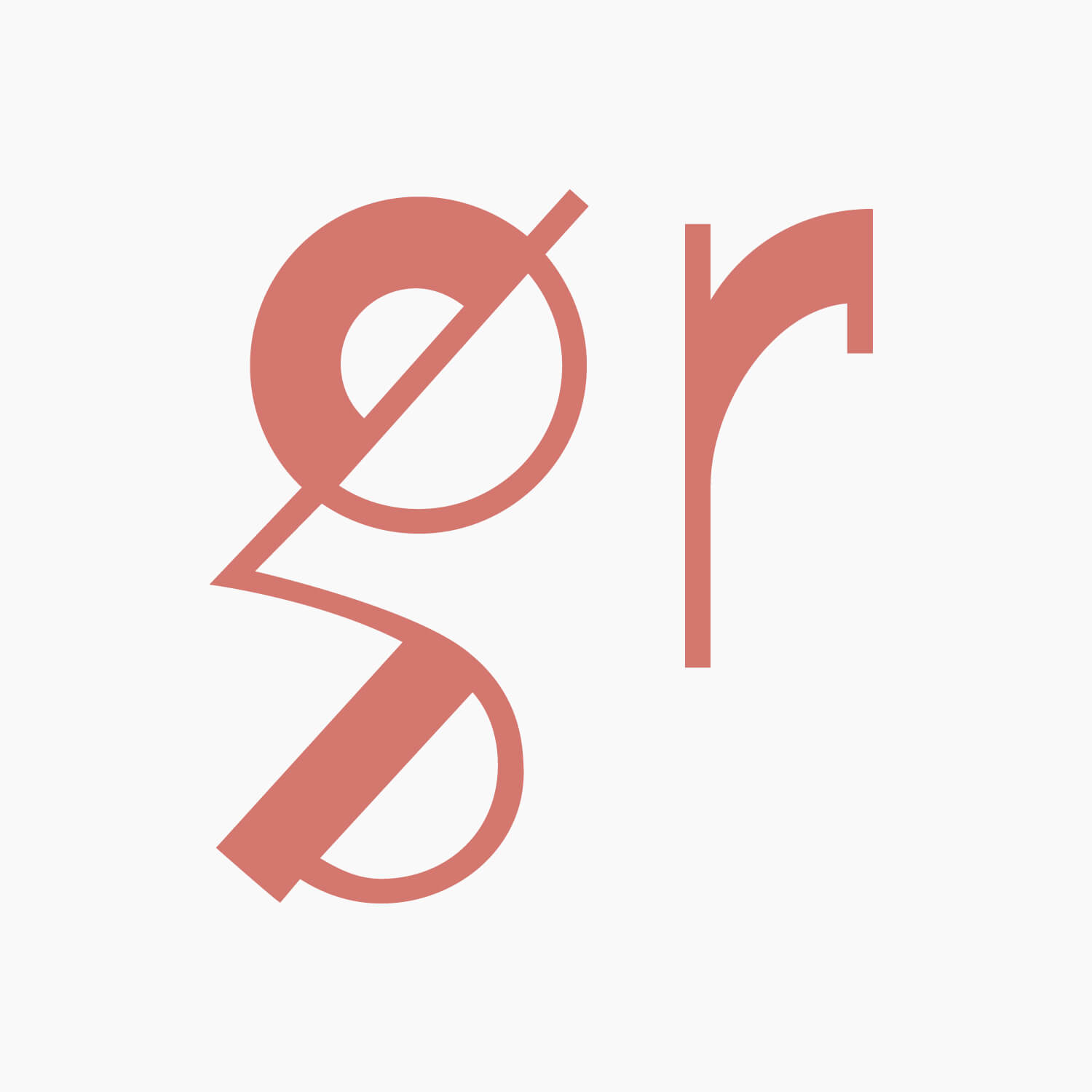 Les lettres de la typographie géométrique Ortaki en bold, design Jean-charles Abrial et cyril barrier