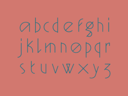 Alphabet light de la typographie géométrique Ortaki, font design jean-charles abrial et cyril barrier 