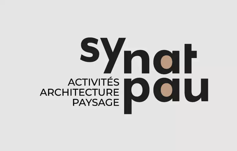 Identité visuelle du Syndicat national paysage Architecture urbanisme, graphiste jean-charles abrial