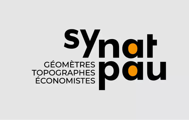 Declinaison du logotype du Synatpau, syndicat d'architecture, urbanisme et paysage, design graphique Jean-charles Abrial