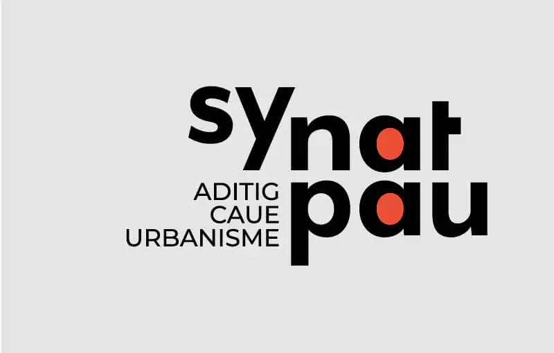 Declinaison du logo du Synatpau dans le cadre de la refonte de l'identité visuelle et graphique, direction artistique Jean-charles Abrial 
