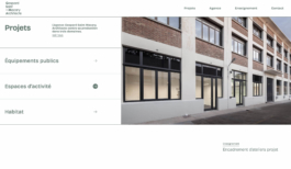 Une selection de projets de l'agence GSMA, gaspard saint macary architecte ppour son site interent, web design Jean-charles abrial
