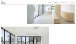 Page projet du site GSMA architecte, design Jean-charles Abrial