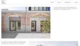 La page projet du site de l'agence d'architecture Gasdpard Saint Macary Architecte, web design Jean-charles Abrial