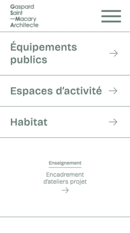 L'agence GSMA architecte se dote d'un nouveau site internet, design web Jean-charles Abrial
