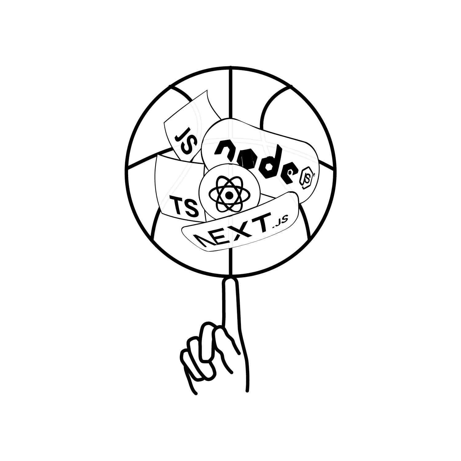 Seire de pictogramme dessiné sur-mesure pour le web design du site du developpeur Jordann Le gal, graphisme Jean-charles Abrial