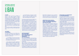 Intérieur de la double fiche de l'institut national du patrimoine au Liban, Mise en page graphique de la pochette institutionnelle Jean-charles Abrial