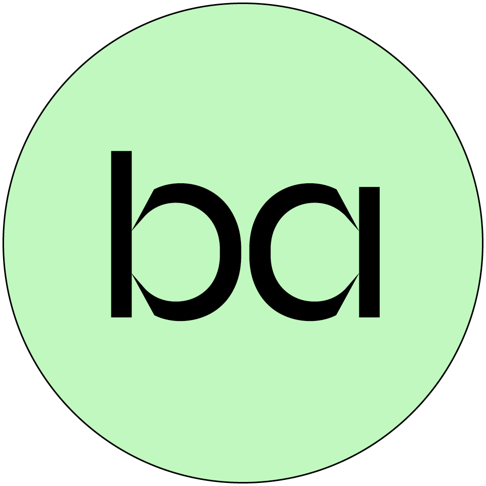 Logo monogramme de branche architecture pour l'identité visuelle de l'APGBA, design graphiste Jean-charles Abrial