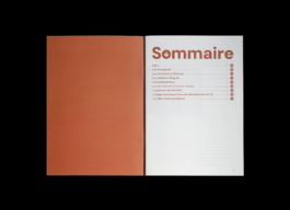 Page Sommaire du livret de formation continue 2026 pour l'Institut national du patrimoine, Inp, graphisme et mise en page Jean-Charles Abrial