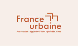 Logo France urbaine avec sa signature métropoles, agglomérations, grandes villes, sur fond clair, identité visuelle Jean-Charles Abrial